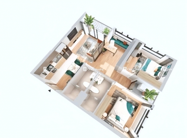 Thiết kế căn hộ 02PN+ Imperia Long Biên