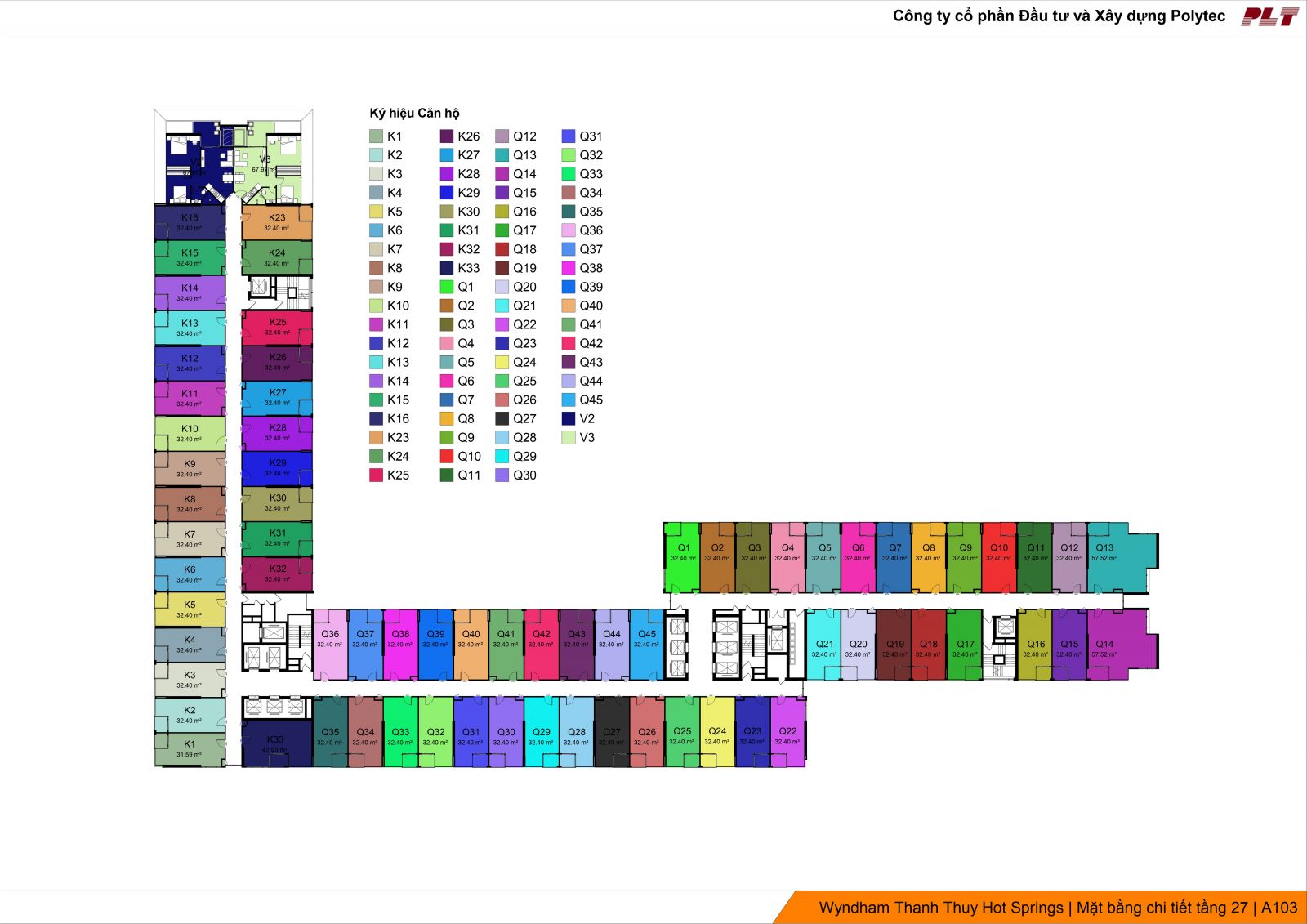 MẶT BẰNG TẦNG 27