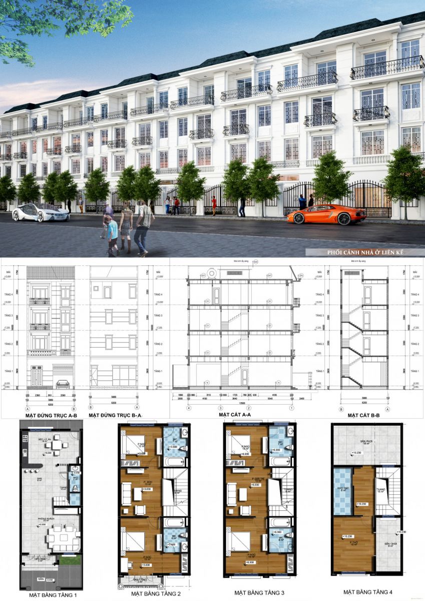 thiết kế liền thề mê linh vista city